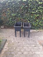 4 plantenbakken met poten., Tuin en Terras, Bloembakken en Plantenbakken, Ophalen, Zo goed als nieuw, Kunststof, Tuin