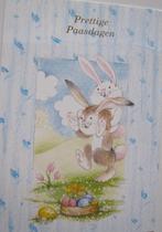 Prettige Paasdagen - konijnen met mandje eieren, Gelopen, Overige thema's, Verzenden, 1980 tot heden