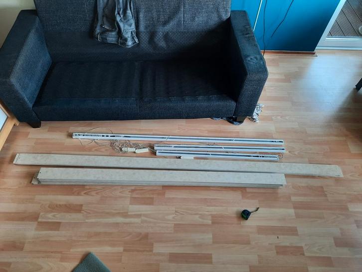 Lamellen rails en bevestiging, Huis en Inrichting, Stoffering | Gordijnen en Lamellen, Zo goed als nieuw, 150 tot 200 cm, 100 tot 150 cm