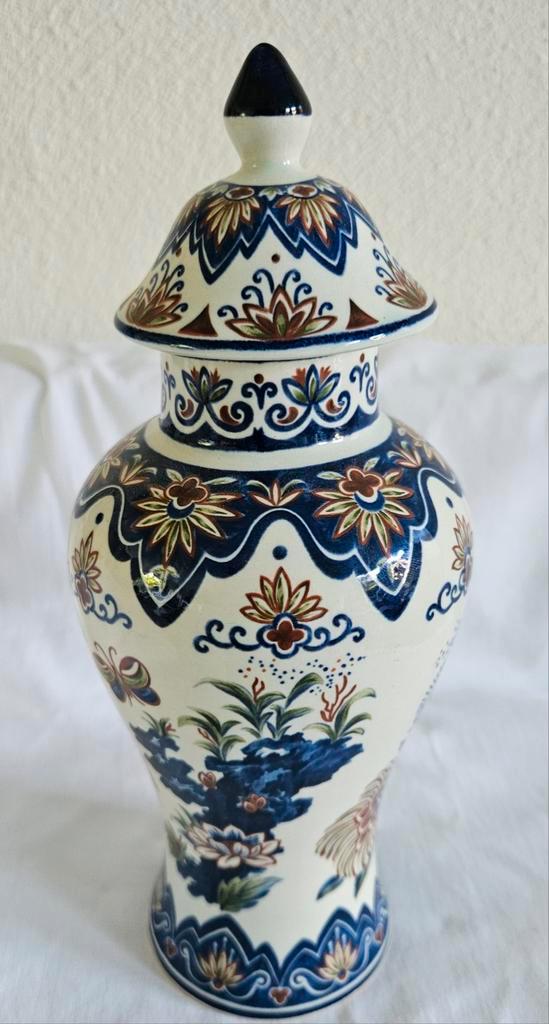 Vieux Rhodes Boch Vaas met Deksel, Antiek en Kunst, Antiek | Vazen, Ophalen of Verzenden