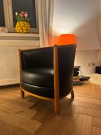 Vintage designer Pierre Counat Blandin lounge stoel, Huis en Inrichting, Fauteuils, Gebruikt, Minder dan 75 cm, Leer, Ophalen of Verzenden