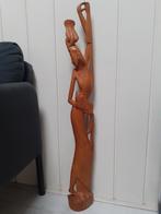 Groot houten balinese danseres,  art deco, Antiek en Kunst, Ophalen of Verzenden