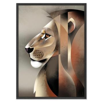 Kinderposter Poster Leeuw 70 x 50 cm Dieter Braun beschikbaar voor biedingen