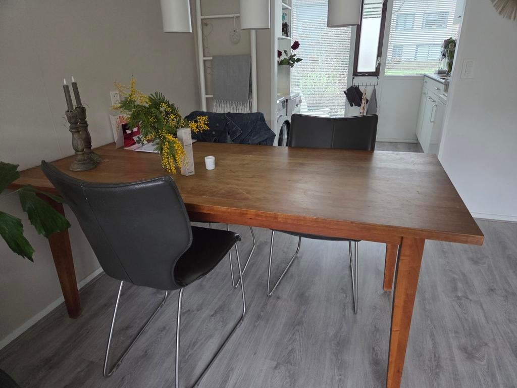 Houten eettafel 180x90, Huis en Inrichting, Tafels | Eettafels, Ophalen, 50 tot 100 cm, 150 tot 200 cm, Modern