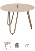 Taupe side table rond 4 seasons nieuw, Ophalen of Verzenden, Nieuw, Rechthoekig, Hout
