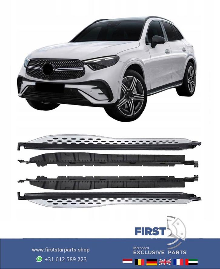 W254 C254 GLC 43 63 AMG TREEPLANKEN ZIJSKIRT SET SIDESKIRTS, Auto-onderdelen, Carrosserie en Plaatwerk, Bumper, Mercedes-Benz