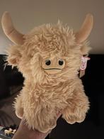 Pluche Schotse hooglander koe knuffel rund, Kinderen en Baby's, Speelgoed | Knuffels en Pluche, Ophalen of Verzenden, Nieuw, Koe