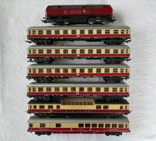 Lima DB TEE Rheingold set met V160 lok en 6 rijtuigen, Hobby en Vrije tijd, Modeltreinen | H0, Gebruikt, Treinset, Gelijkstroom