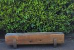 Hardhouten Azobe tuinbanken op maat gemaakt, Tuin en Terras, Tuinbanken, Ophalen, Zo goed als nieuw, Hout