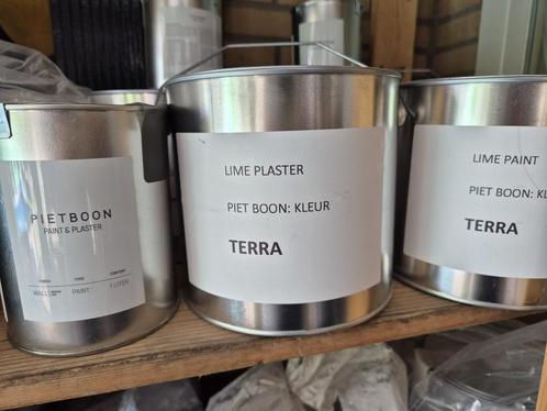piet boon paint & plaster 3 potten nieuw!, Doe-het-zelf en Verbouw, Verf, Beits en Lak, Nieuw, Verf, Minder dan 5 liter, Beige