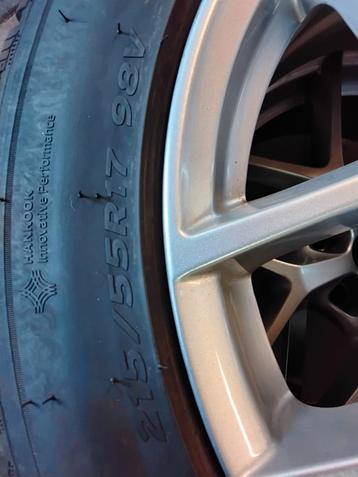 Complete set 215/55R17 Hankook banden met velgen beschikbaar voor biedingen