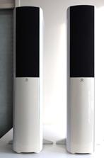 Boston Acoustics A250 wit hoogglans, Zo goed als nieuw, 60 tot 120 watt, Front, Rear of Stereo speakers, Ophalen