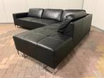 Piet Klerkx Zwarte Echt Leren Hoekbank–Gratis Levering NL