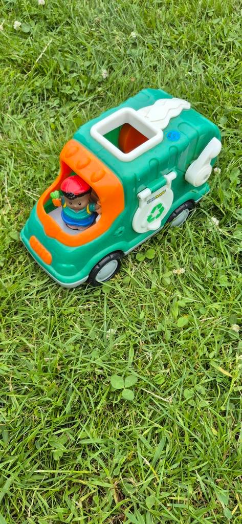 Little People Recyclewagen met Figuur, Kinderen en Baby's, Speelgoed | Babyspeelgoed, Gebruikt, Auto, Met wieltjes, Ophalen of Verzenden