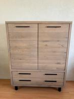 Hoge kast met 2 deuren en 2 lades ( pronto), Huis en Inrichting, Ophalen, Eikenhout, 100 tot 150 cm, 1 of 2 laden