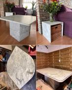 4 Vintage Marmeren Carrara Tafels, Huis en Inrichting, Woonaccessoires | Kisten, Ophalen, Zo goed als nieuw, 100 tot 150 cm, Minder dan 50 cm