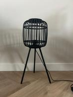 Zwarte bamboe Lamp, Ophalen of Verzenden, Zo goed als nieuw, Minder dan 50 cm