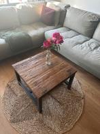 Mango houten salontafel vierkant, Huis en Inrichting, Tafels | Salontafels, Ophalen, Zo goed als nieuw
