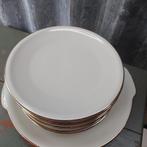 Mooie porseleinen brocante set voor dessert of gebak, Ophalen of Verzenden