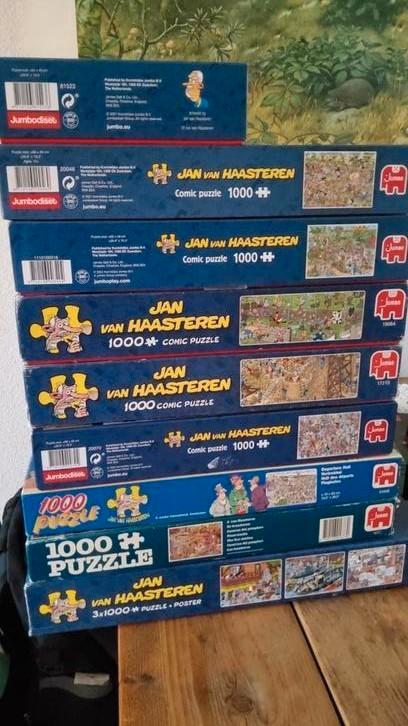 Diverse Jan van Haasteren puzzels 1000 st., Hobby en Vrije tijd, Denksport en Puzzels, Zo goed als nieuw, 500 t/m 1500 stukjes