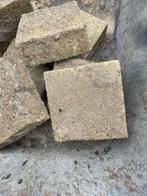 Tuinstenen van 14 cm bij 14 cm, Tuin en Terras, Tegels en Klinkers, Ophalen, Gebruikt, Overige typen, 10 m² of meer