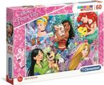Disney Princess Puzzel - 60 Stukjes - Clementoni Legpuzzel, Ophalen of Verzenden, Meer dan 50 stukjes, Nieuw, 4 tot 6 jaar