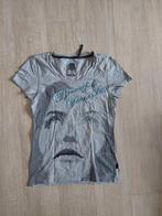 grijze shirt, Kleding | Dames, T-shirts, Ophalen of Verzenden, Zo goed als nieuw, Korte mouw, Maat 36 (S)