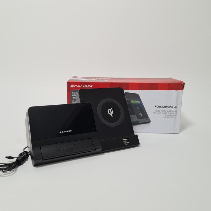Caliber Wekkerradio met Draadloze Oplader, Witgoed en Apparatuur, Wekkers, Zo goed als nieuw, Ophalen of Verzenden