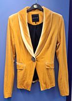 Nikkie blazer mosterdgeel/ goud fluweel maat XXS-164 50076, ., Geel, Nikkie, Ophalen of Verzenden