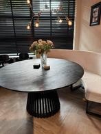 Eettafel set met bank, Ophalen, Japandi, Rond, Zo goed als nieuw