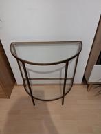 Bijzettafel, Huis en Inrichting, Tafels | Bijzettafels, Ophalen, Gebruikt, Rechthoekig, 75 cm of meer