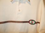 Gucci room kleur polo rood groen stiksel vlecht merklogo M, Kleding | Heren, Polo's, Overige kleuren, Gucci, Gedragen, Verzenden