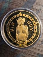 Goudkleurige 'You Lose' Munt, Ophalen of Verzenden, Overige landen, Losse munt, Zilver