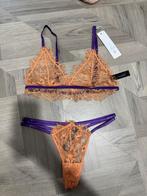 Kanten setje maat 36/38, Verzenden, Paars, Setje