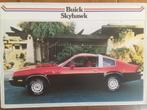 Folder van Buick Skyhawk, circa 1980, Ophalen of Verzenden, Nieuw, Overige merken