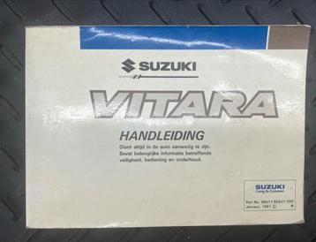 Suzuki Vitara Handleiding - 1991 beschikbaar voor biedingen