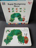 Eric Carle - Rupsje Nooitgenoeg boek en memo spel, Ophalen of Verzenden, Zo goed als nieuw, Eric Carle