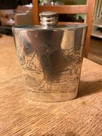 Zakflacon met golf afbeeldingen 6oz, Ophalen, Zo goed als nieuw