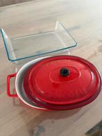 Twee grote ovenschalen, 1 van het merk Gusta, Ophalen, Zo goed als nieuw