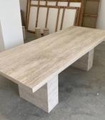 100% Travertine Marmer - Eettafel Frame 200x100cm, Ophalen of Verzenden