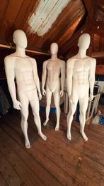 Witte etalage poppen - man - 3 stuks, Ophalen, Gebruikt, Paspop