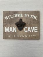 Bierflesjes opener in houten lijst, plank, Verzamelen, Biermerken, Ophalen of Verzenden, Zo goed als nieuw, Flesopener, Overige merken