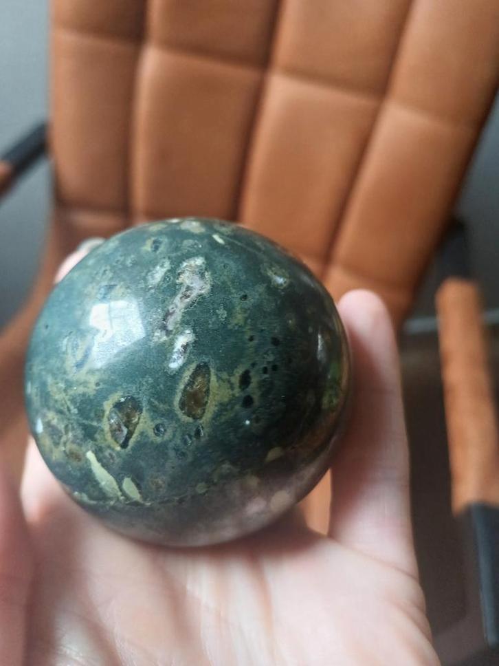Prachtige Kambaba Jaspis/Eldariet Bol - Meditatie & Healing, Verzamelen, Mineralen en Fossielen, Mineraal, Ophalen of Verzenden