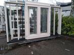 2 set kozijn met dubbele tuindeuren, Nieuw, Ophalen of Verzenden, Buitendeur, Hout