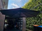 Zweefparasol 300cm met voet en verzwaring, Tuin en Terras, Parasols, Kantelbaar, Gebruikt, Zweefparasol, 2 tot 3 meter