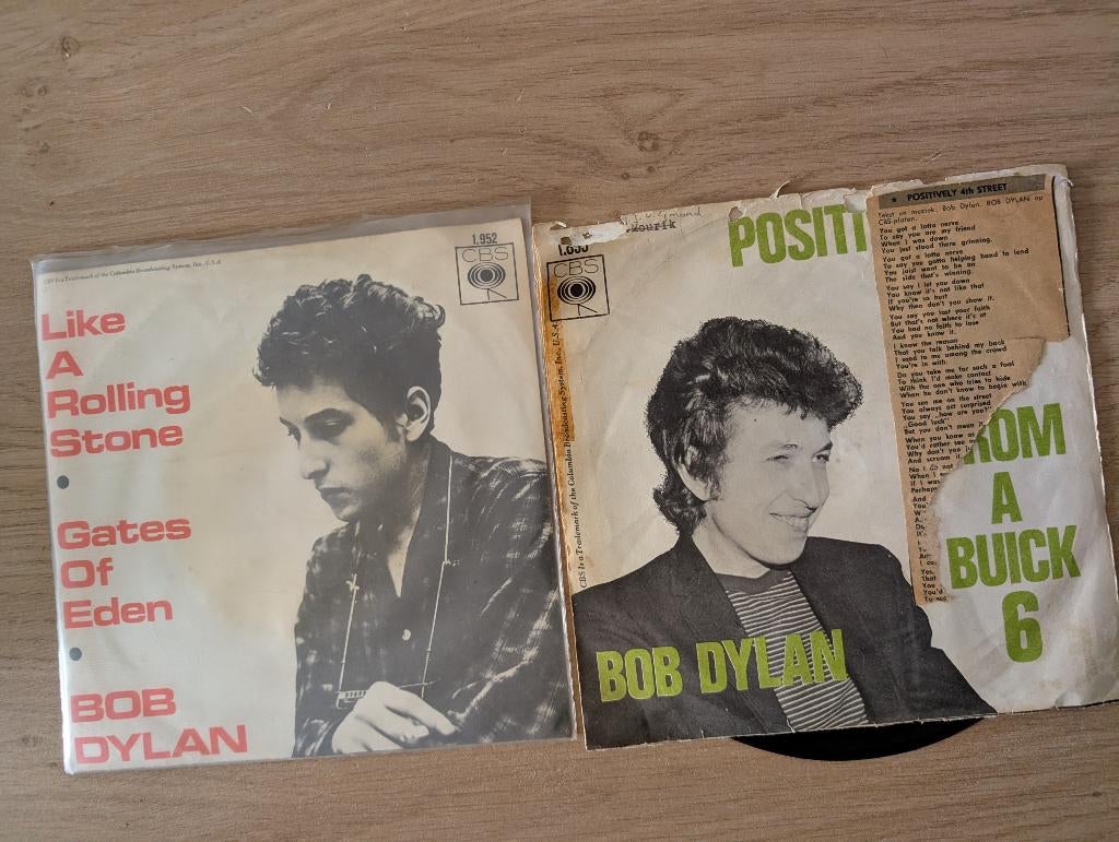 Bob Dylan - like a Rolling Stone en positively 4th street, Ophalen, Gebruikt, 7 inch, Single