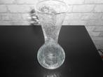 Glazen vaas craquelé structuur 25 cm, Huis en Inrichting, Woonaccessoires | Vazen, Ophalen, Gebruikt, Overige kleuren, Glas