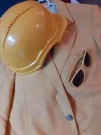 Geel Carnaval Set: Jas, Helm & Zonnebril, Kleding | Heren, Carnaval, Overige maten, Ophalen of Verzenden, Zo goed als nieuw