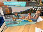 Intex Challenger 3 Boot Set – 295x137x43 cm – peddels & pomp, Ophalen, Overige typen, Zo goed als nieuw, Met peddels