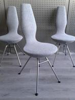 Set van 3x Variér (Stokke) Date (Lichtgrijs), Prachtig!, Huis en Inrichting, Stoelen, Metaal, Drie, Ophalen of Verzenden, Zo goed als nieuw